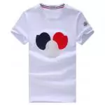 moncler polo shirts short sleeved hommes white devant badge